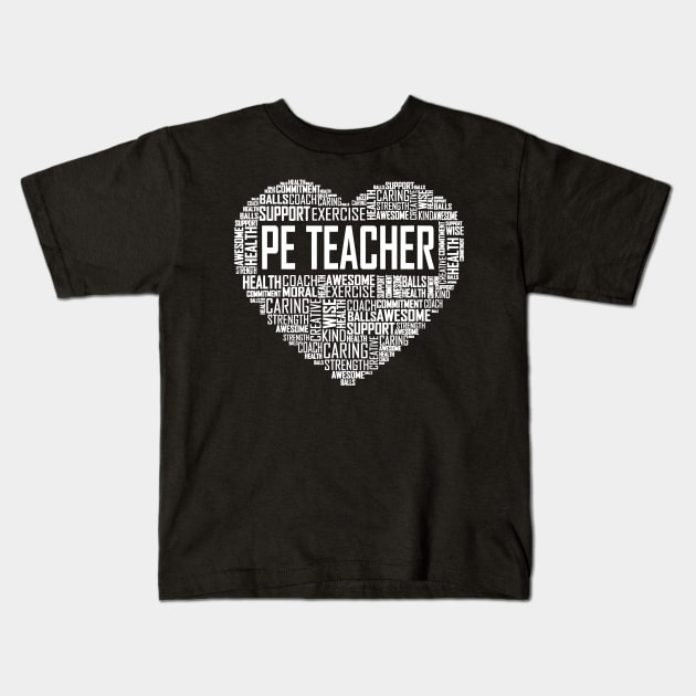 PE Physical Education Teacher P.E.Appreciation Gift Coach Kids T-Shirt by Alita Dehan